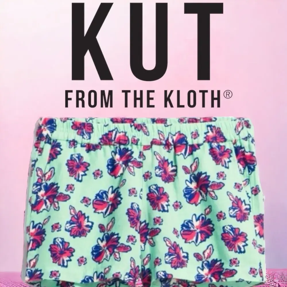 Kut from the Kloth | Womens Floral Linen Shorts | Size 8 - Picture 1 of 7
